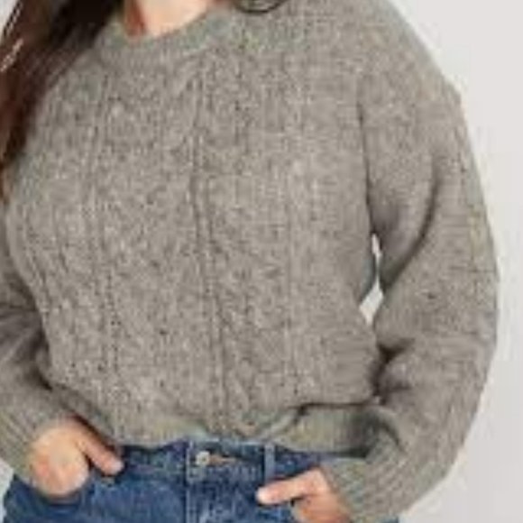 Speckled Cable-Knit Sweater - Picture 3 of 7